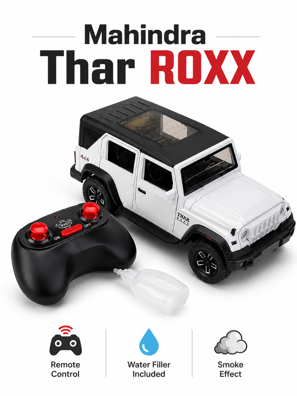 Mahindra Thar ROXX (  RC + Diecast Metal Body )
