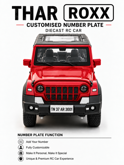 Thar ROXX Diecast Remote Controller ( With Numberplate )