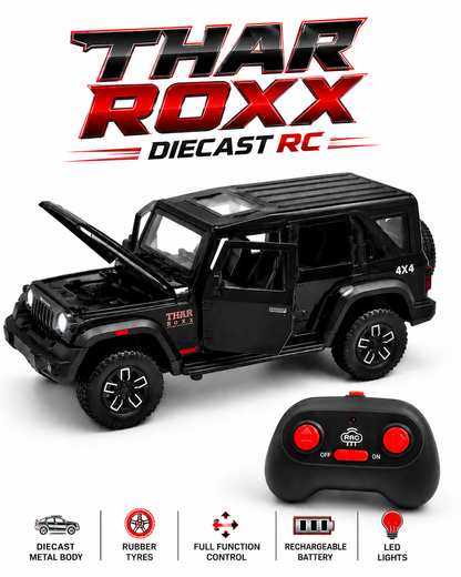 Mahindra Thar ROXX (  RC + Diecast Metal Body )