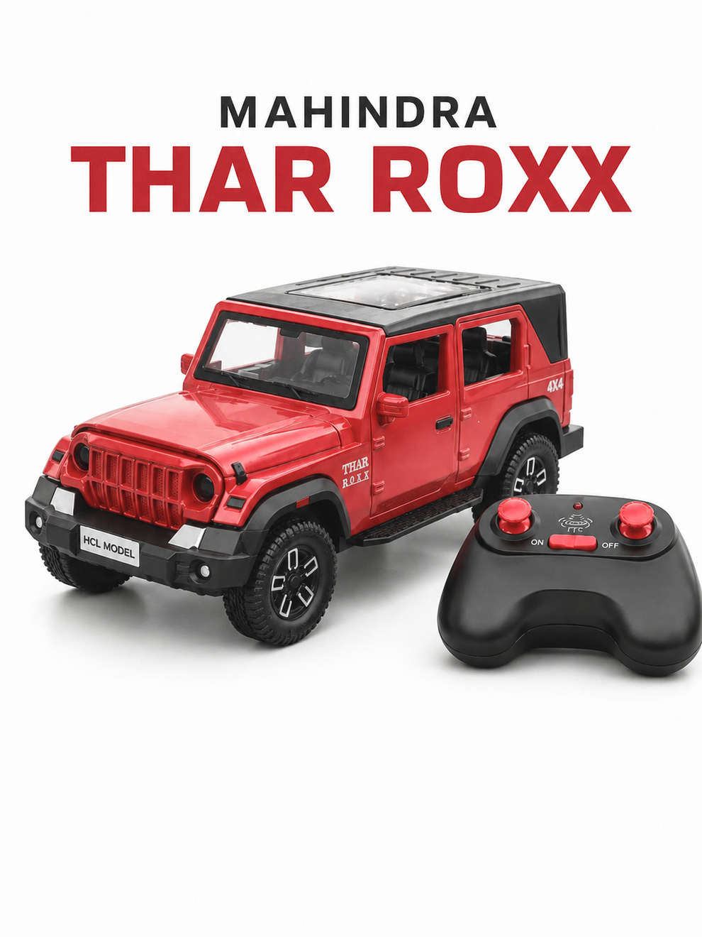 Mahindra Thar ROXX (  RC + Diecast Metal Body )